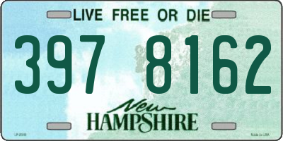 NH license plate 3978162