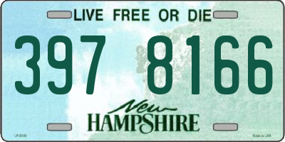 NH license plate 3978166