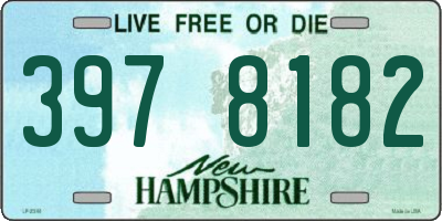 NH license plate 3978182