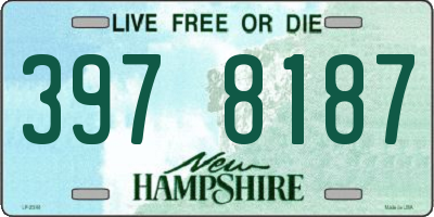 NH license plate 3978187