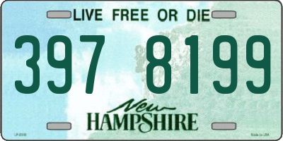 NH license plate 3978199