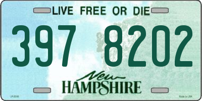 NH license plate 3978202