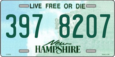 NH license plate 3978207