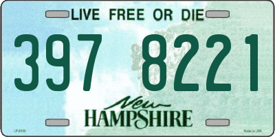 NH license plate 3978221