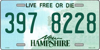 NH license plate 3978228