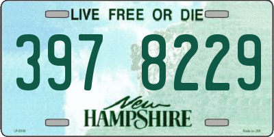 NH license plate 3978229