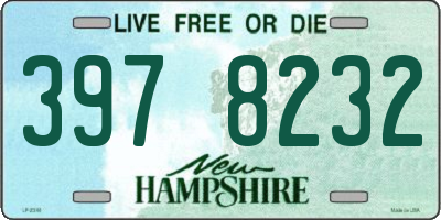 NH license plate 3978232