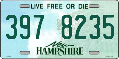 NH license plate 3978235