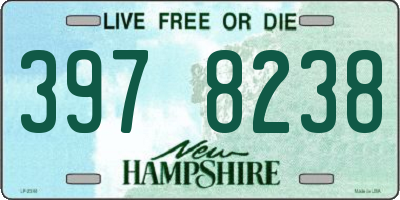 NH license plate 3978238