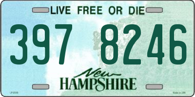 NH license plate 3978246