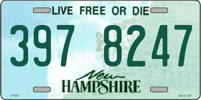 NH license plate 3978247