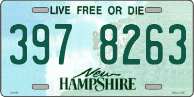 NH license plate 3978263