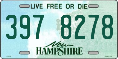 NH license plate 3978278