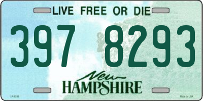 NH license plate 3978293