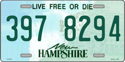 NH license plate 3978294