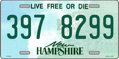 NH license plate 3978299