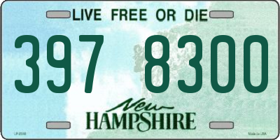 NH license plate 3978300