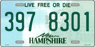 NH license plate 3978301