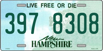 NH license plate 3978308