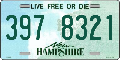 NH license plate 3978321