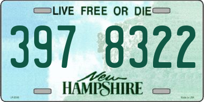 NH license plate 3978322