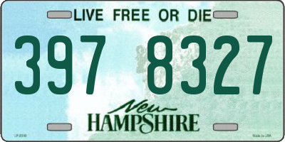 NH license plate 3978327