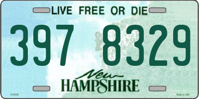 NH license plate 3978329