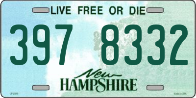 NH license plate 3978332