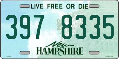 NH license plate 3978335