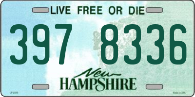 NH license plate 3978336