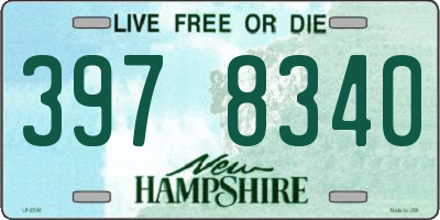 NH license plate 3978340