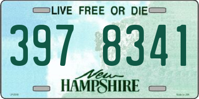 NH license plate 3978341