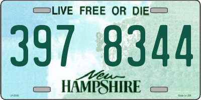 NH license plate 3978344