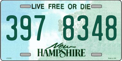 NH license plate 3978348