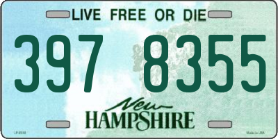 NH license plate 3978355