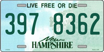 NH license plate 3978362