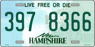 NH license plate 3978366