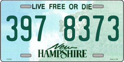 NH license plate 3978373