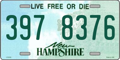 NH license plate 3978376