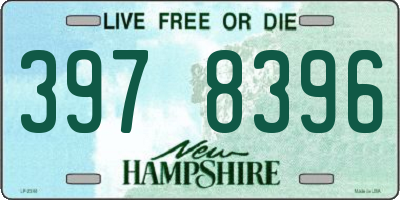 NH license plate 3978396