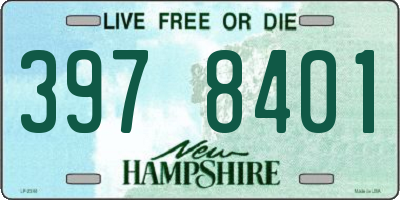 NH license plate 3978401