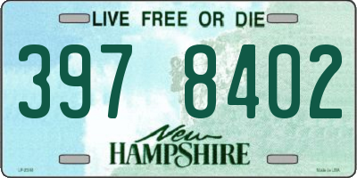 NH license plate 3978402