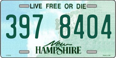 NH license plate 3978404