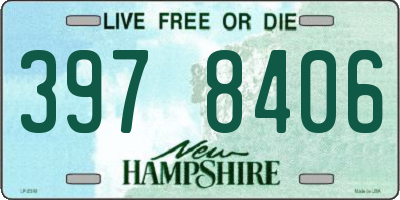 NH license plate 3978406