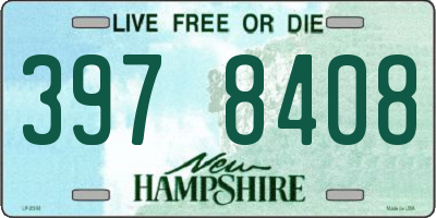 NH license plate 3978408