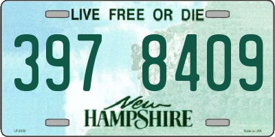 NH license plate 3978409