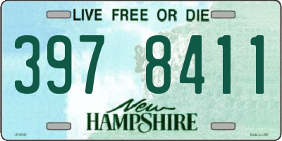 NH license plate 3978411