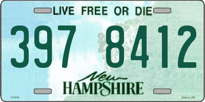 NH license plate 3978412