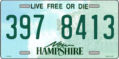 NH license plate 3978413