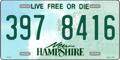 NH license plate 3978416